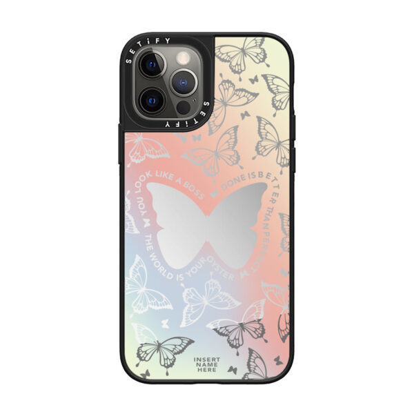 Kryt se zrcadlovým povrchem pro iPhone 13, motýl